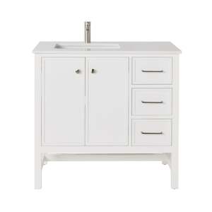 Bathroom Vanities: Liam Single Vanity White 940mm