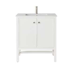 Bathroom Vanities: Liam Single Vanity White 790mm