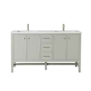 Bathroom Vanities: Liam Double Vanity Evergreen Fog 1550mm