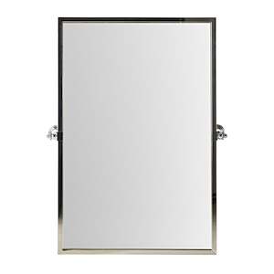 Bathroom Mirrors: Hayden Square Pivot Mirror Chrome