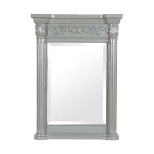 Bathroom Mirrors: Rosette Vanity Mirror Grey 610mm