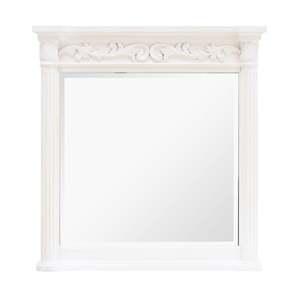 Rosette Vanity Mirror White 915mm