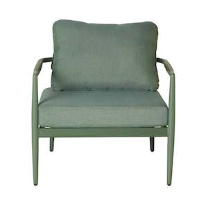 Outdoor Armchairs: Poppie Occasional Chair Chambray Green