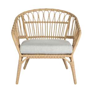 Outdoor Armchairs: Byron Wicker Occasional Chair