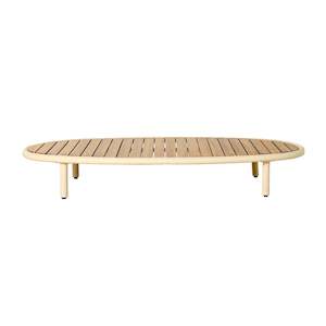 Outdoor Coffee Tables: Alesso Curved Coffee Table 140cm