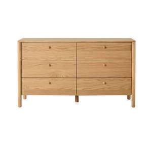 Chest Of Drawers Dressers: Spintara 6 Drawer Low Chest Light Oak