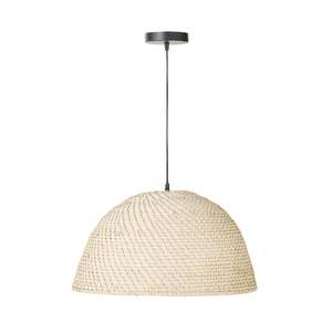 Pendants: Marina Rattan Pendant White Wash 50x50x28cm