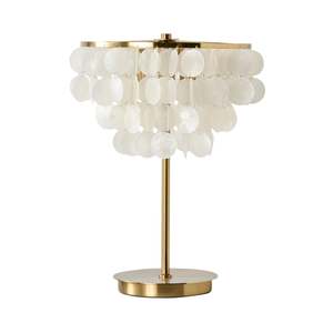 Table Lamps: Mirella Capiz Table Lamp 49cm