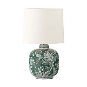 Table Lamps: Olive Garden Ceramic Jar Table Lamp 27cm Shade Size 20 x 22 x 18cm