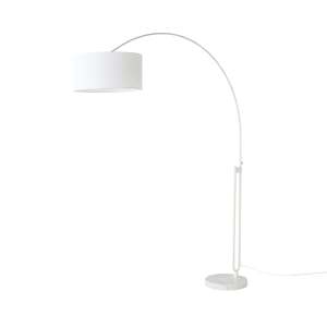 Floor Lamps: Marlo Arc Floor Lamp White 213cm