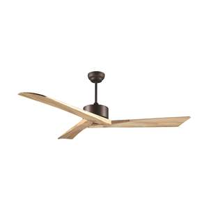 Ceiling Fans: Java Indoor DC Ceiling Fan with Remote - Natural Timber 150cm