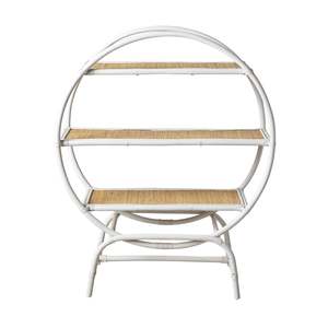 Juniper Rattan Round Shelving Unit
