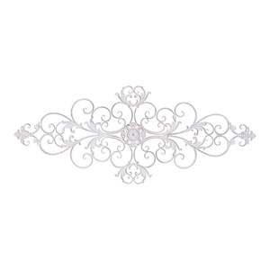 Wall Decor: Wall Decor Antique White Swirl 136x55cm