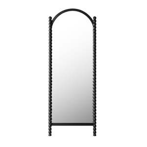 Orla Bobbin Floor Mirror Black