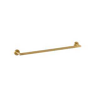 Harper Single Towel Rail 75cm Brushed Brass