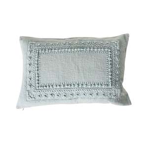 Indoor Cushions: Stitch Suri Embroidered Cushion Blue