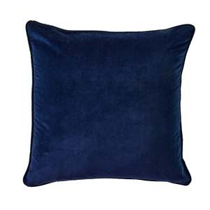 Hervey Cotton Velvet Cushion Navy 45x45cm