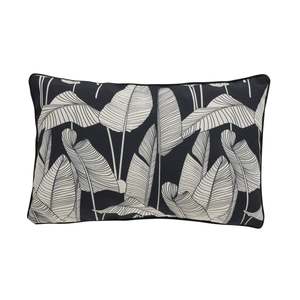 Outdoor Cushions: Aruba Night Leaf Outdoor Cushion 35x55cm