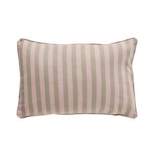 Aruba Solid and Striped Outdoor Cushion Taupe 35x55cm