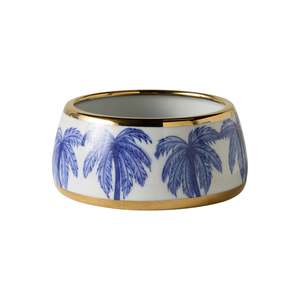 Pet Accessories: Celadon Sapphire Palm Pet Bowl 15.5cm