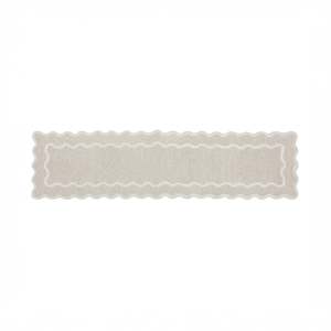 Hallway Runners: Bromby Scalloped Wool Runner 80x300cm