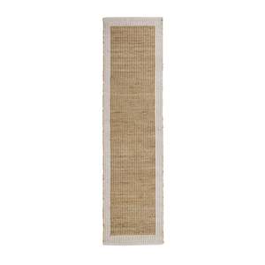 Hallway Runners: Alhambra Border Jute Runner Wheat 80x300cm