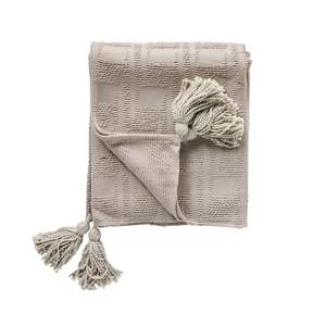 Tahlia Textured Throw Grey 130x170cmcm