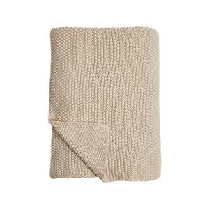Marley Purl Knitted Throw Sand 150X125cm