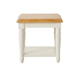 Clover Lamp Table With Shelf