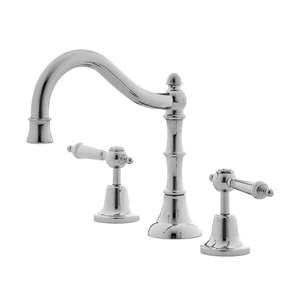 Basin Sets: Rochelle Lever Basin Set Chrome