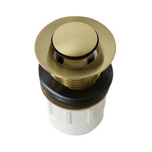 Camden Pop Up Waste Universal 32/40 x 80mm No Overflow Brushed Brass