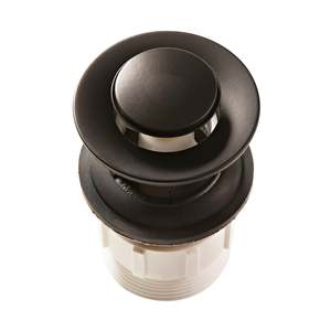 Bathroom Plugs Wastes: Pop Up Waste Universal 32/40 x 80mm Matte Black