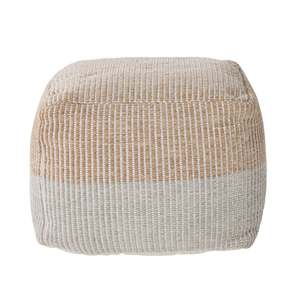 Bronte Colour-Blocked Square Pouf