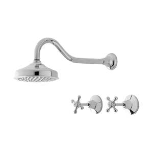 Bathroom Tapware: Rochelle 6in Shower Set Chrome