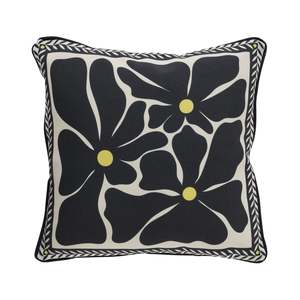 Aruba Achromatic Bouquet Outdoor Cushion 45x45cm