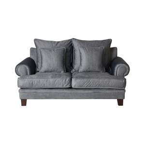 Lisette 2.5 Seater Velvet Sofa Aura Storm