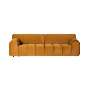 Sofas: Alexis 2.5 Seater Velvet Sofa Ochre