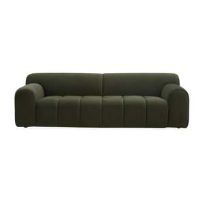 Alexis 2.5 Seater Velvet Sofa Eucalyptus
