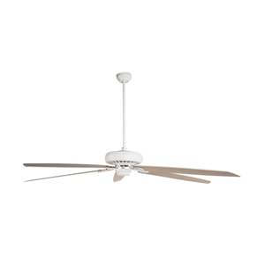 Ceiling Fans: Byron Indoor AC Ceiling Fan - White & Oak Finish 178cm