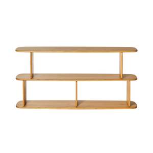 Jasper Solid Oak Low Bookshelf