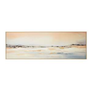 Prints Paintings: Summer Ocean Framed Canvas Print 152.5x52.5cm