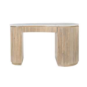 Desks: Deva Double Pedestal Desk Natural