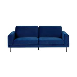 Sofas: Irvine 3 Seater Sofa Velvet Indigo