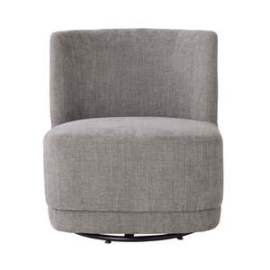 Occasional Chairs: Amala Swivel Occasional Chair Granite Grey Weave