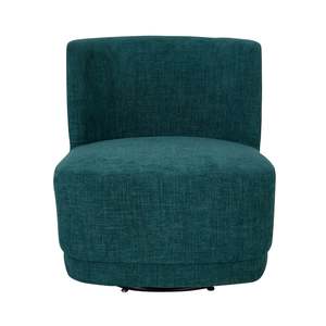 Amala Swivel Occasional Chair Blue Weave