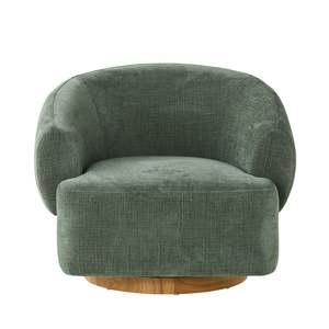 Occasional Chairs: Lyra Swivel Occasional Chair Solace Moss