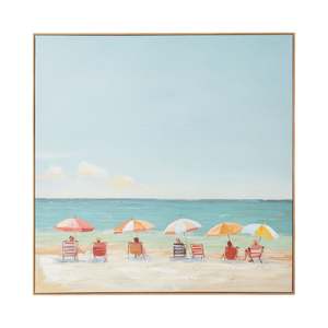 Scorching Afternoon Framed Canvas Print 100x100cm