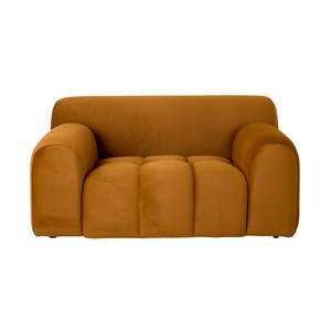 Sofas: Alexis Armchair Velvet Ochre