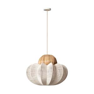 Pendants: Dahlia Pendant White Natural 58x58x43cm