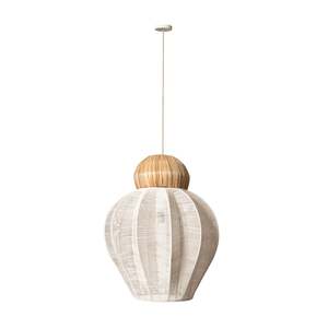 Pendants: Dahlia Pendant White Natural 56x56x70cm